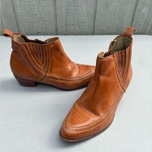 Men's Brown Leather Western Boots